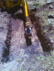 Harvey Vale Septic System digging